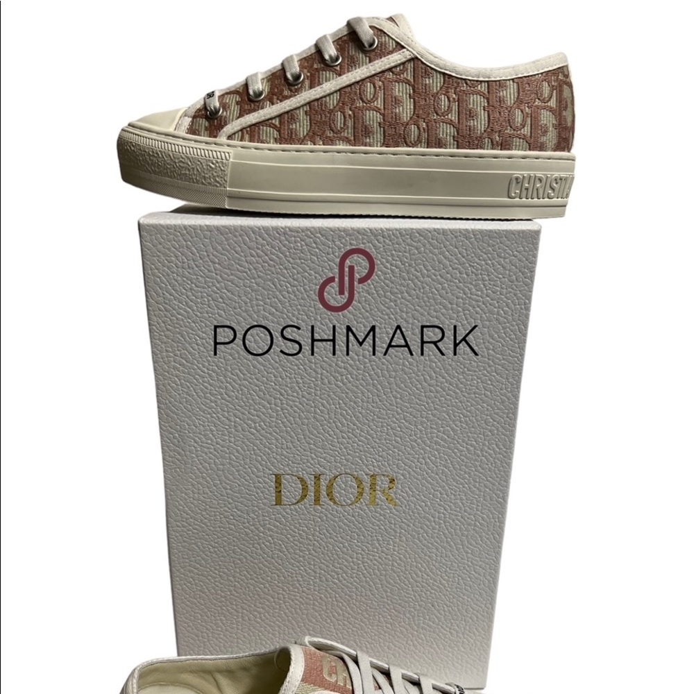 Christian Dior WalkNDior Monogram Sneakers 37 Pink